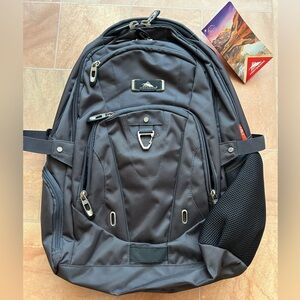 NWT High Sierra Black & Gray Pro Series Business Laptop Travel Backpack
